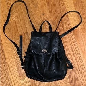COACH black leather backpack - classic